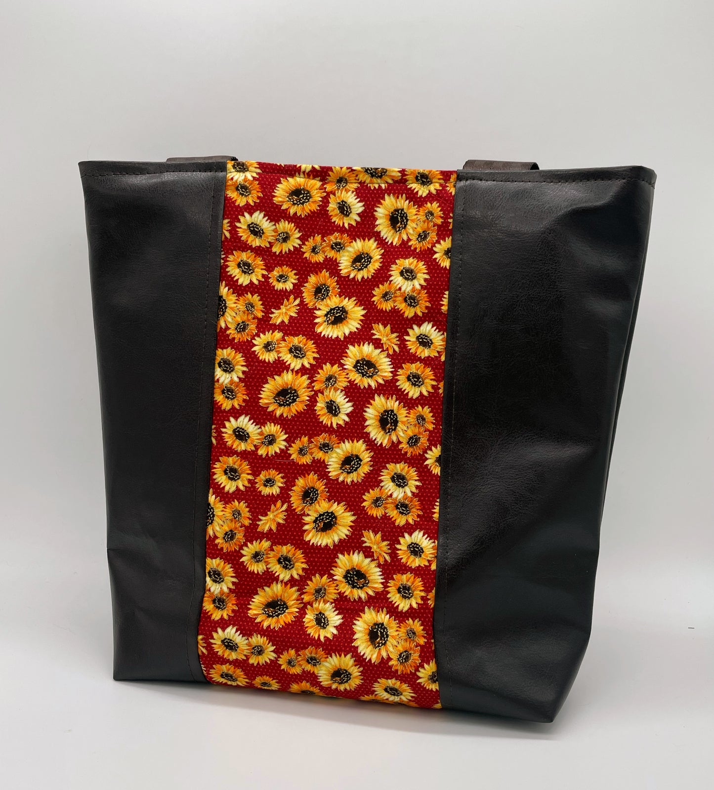 Tote Bag - Purse - Shoulder Bag - Cotton with Vinyl Tote - Sunflowers