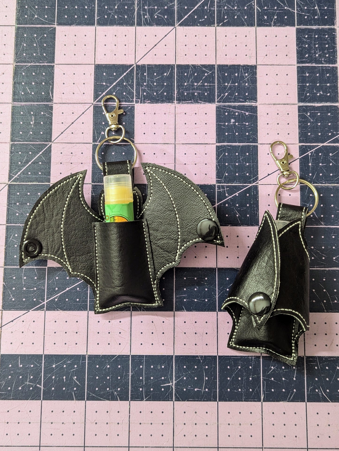 Keychain - Bat - Lip Balm Holder
