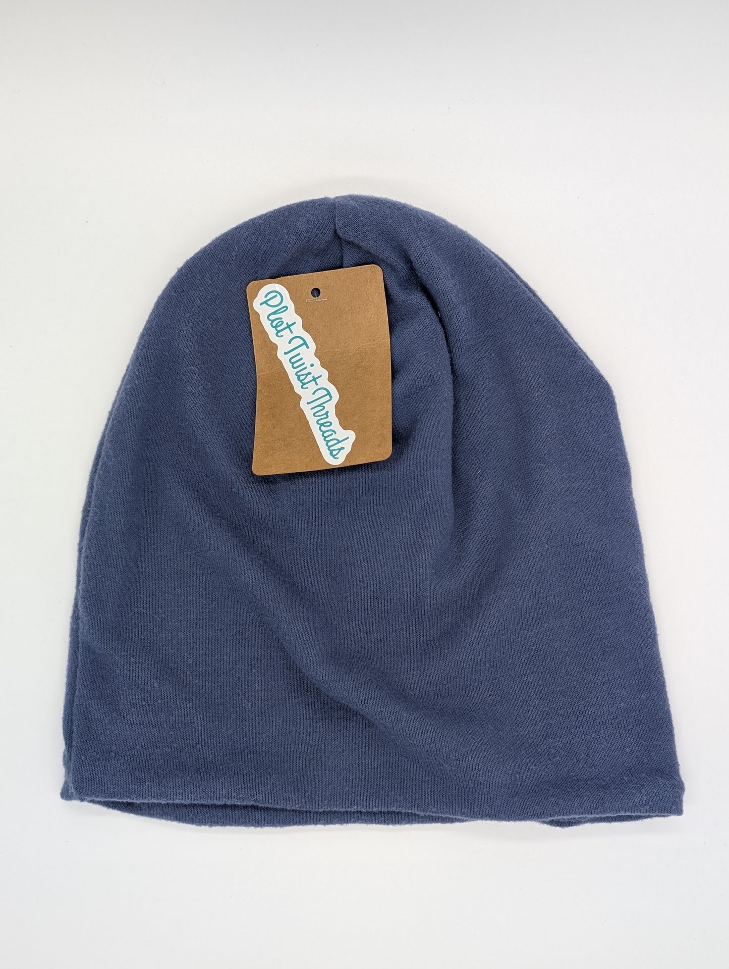 Beanie - Slouchy Beanie - Sweater Knit - Blue