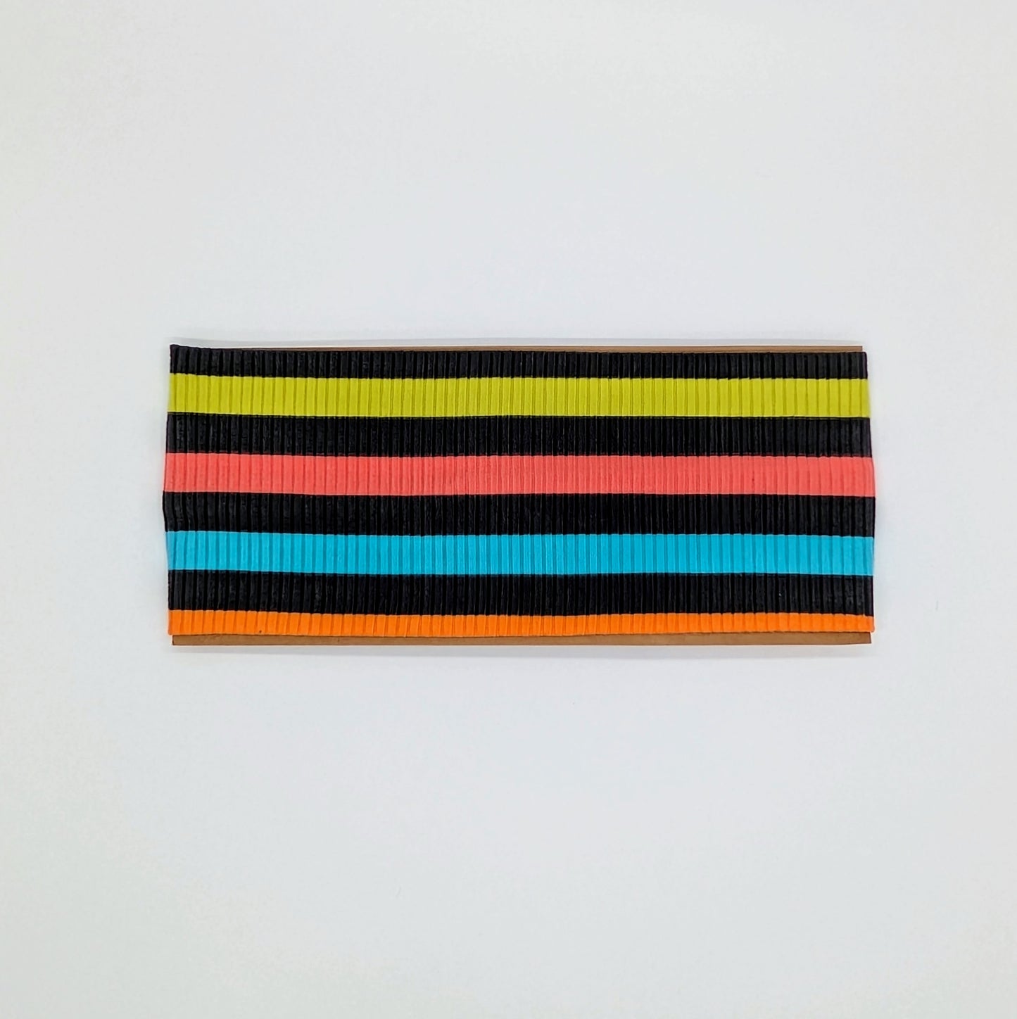 Adult Twist Headband - Rib Knit - Multicolored Stripe
