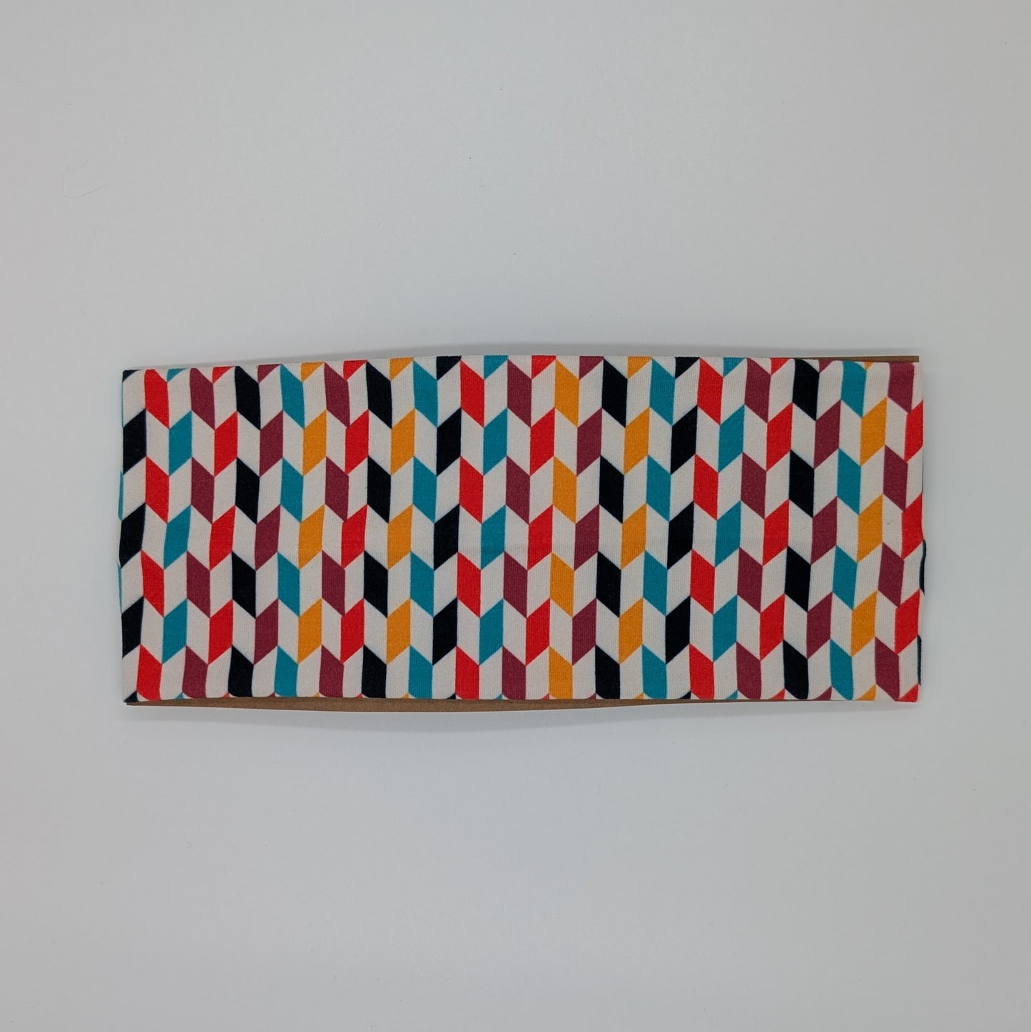 Adult Twist Headband - Autumn Geometric