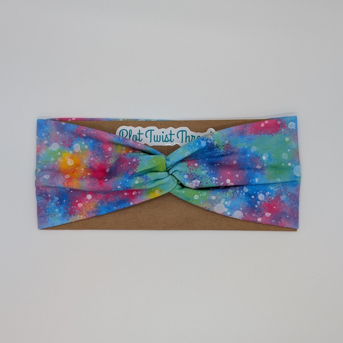 Adult Twist Headband - Rainbow Tie Dye