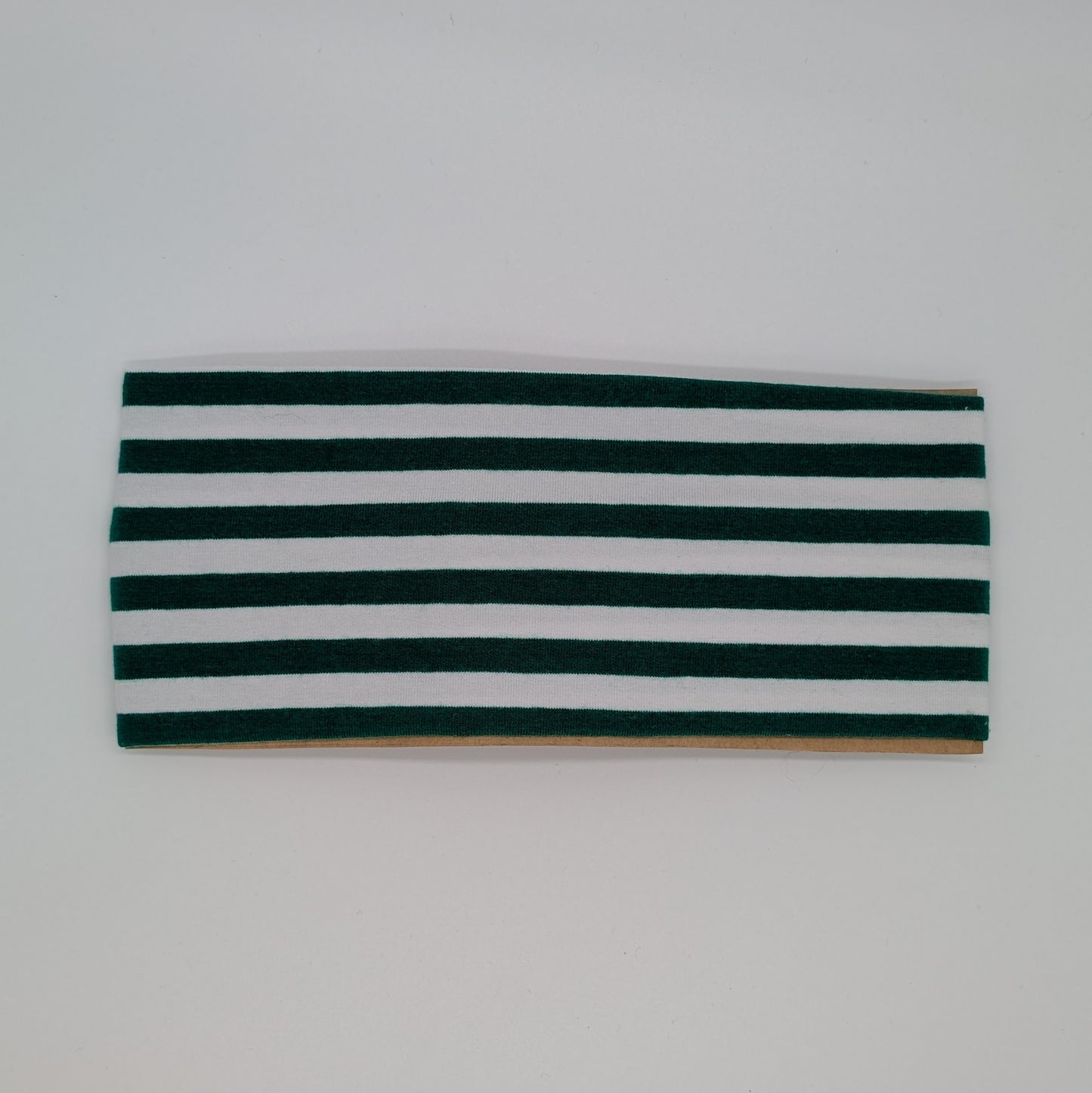 Adult Twist Headband - Green and White Stripes