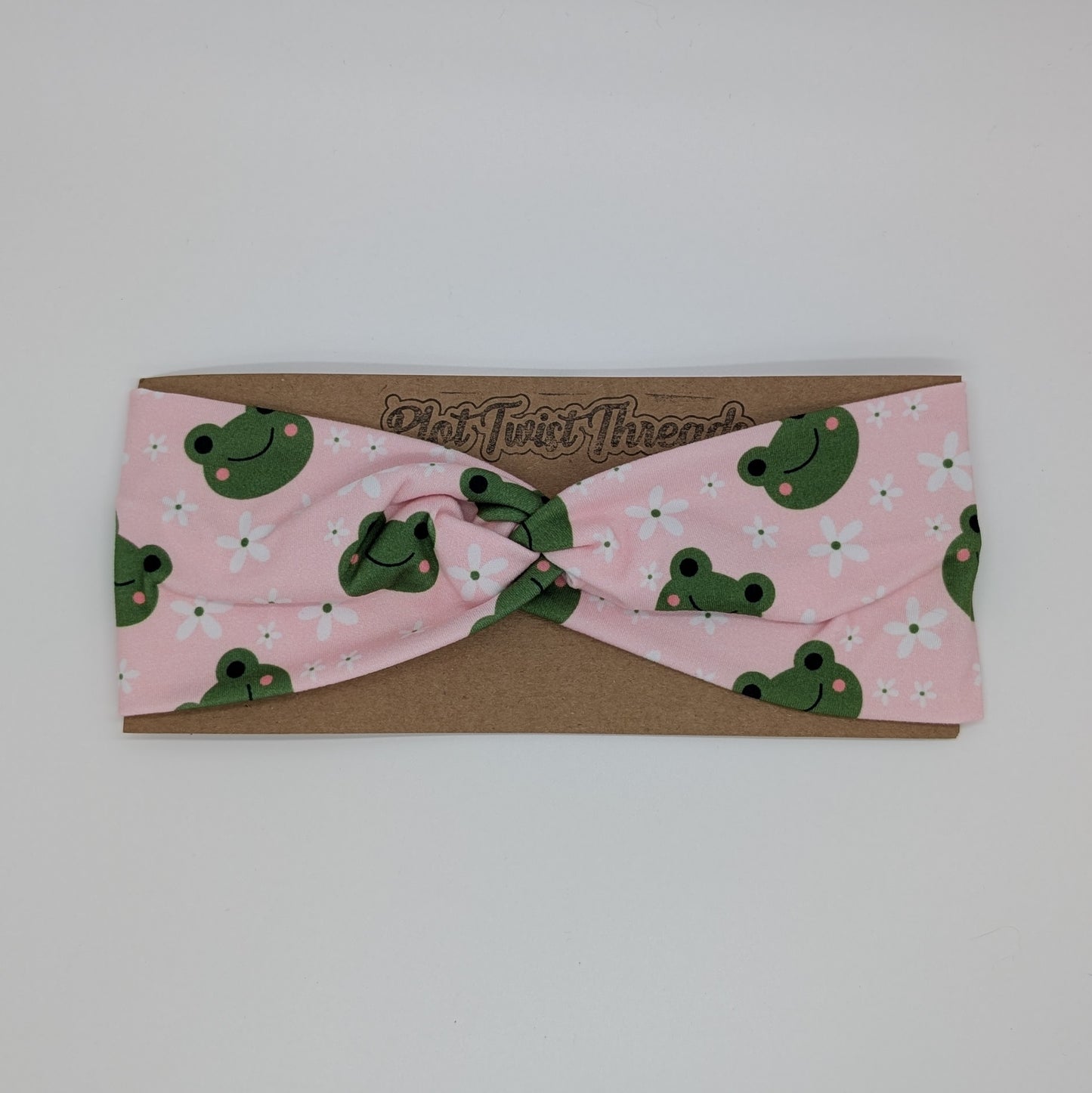 Adult Twist Headband - Frogs