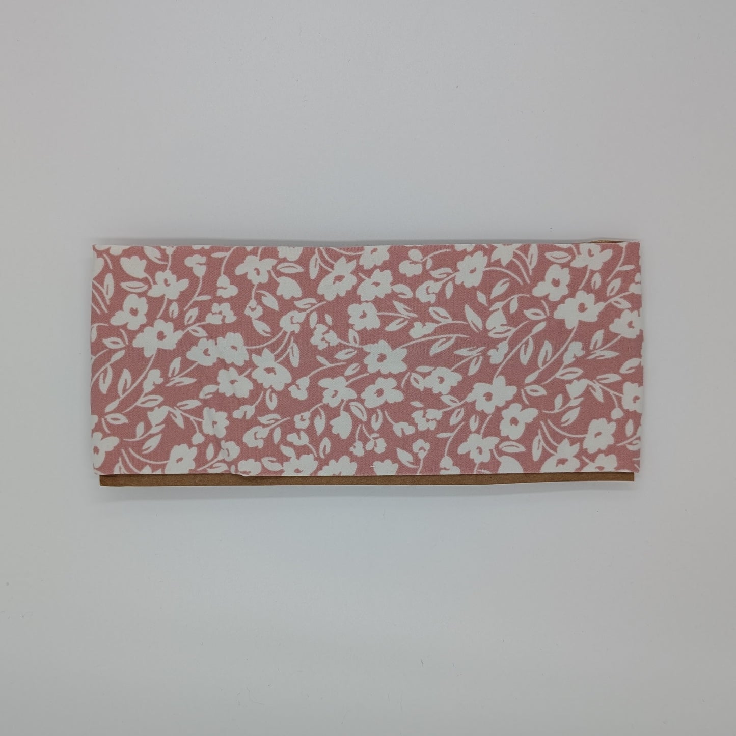 Adult Twist Headband - Mauve with White Flowers