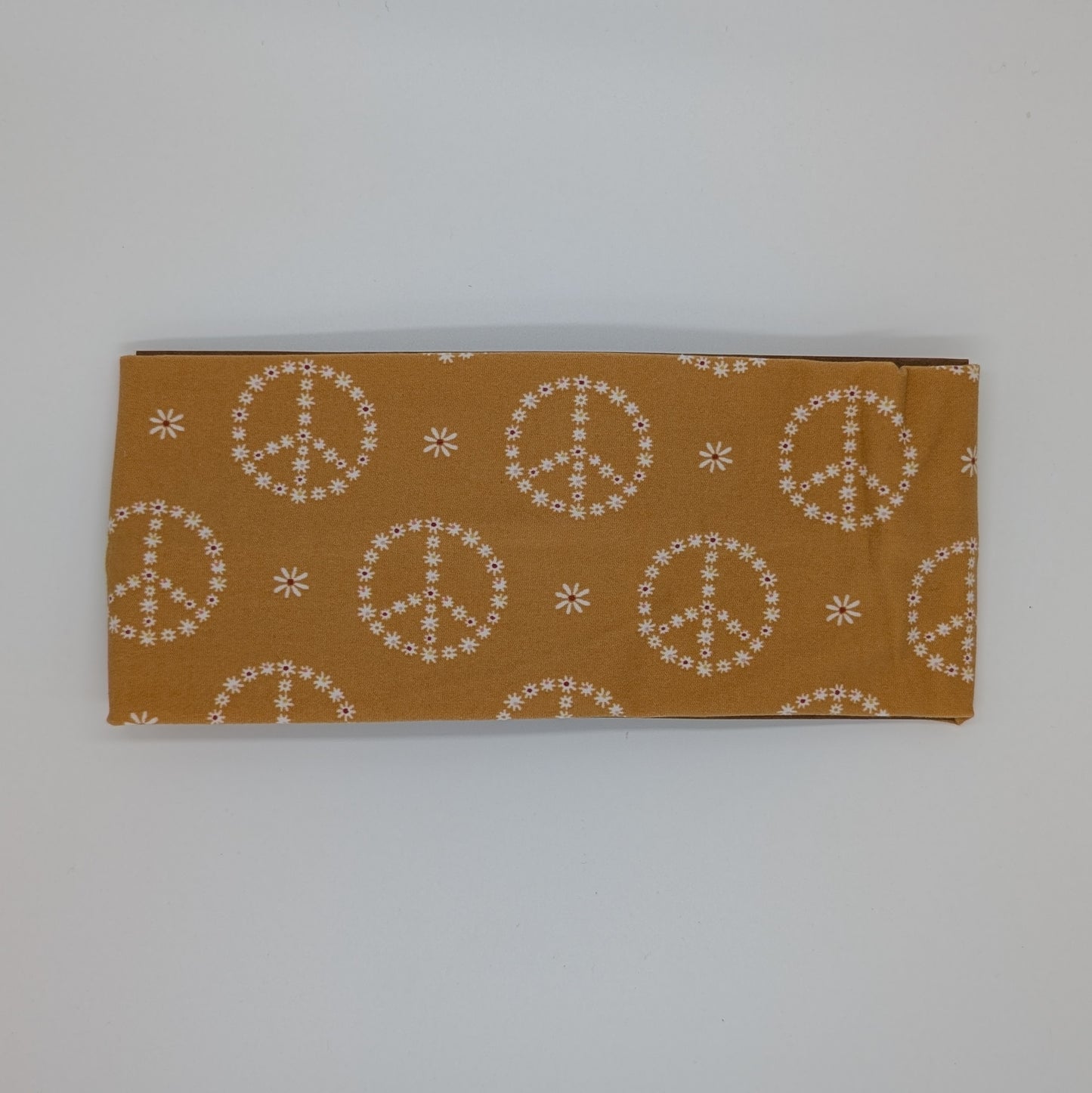 Adult Twist Headband - Floral Peace Signs