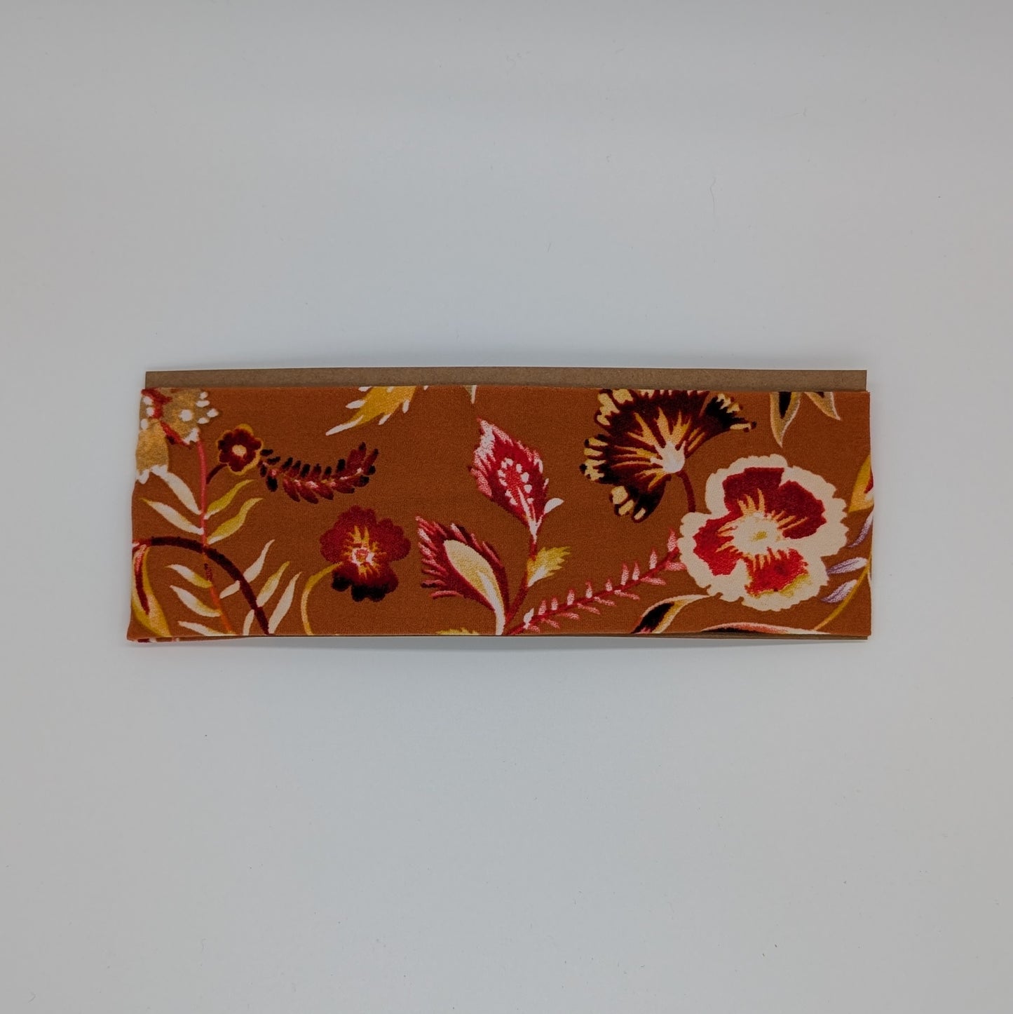 Youth Twist Headband - Rust Floral