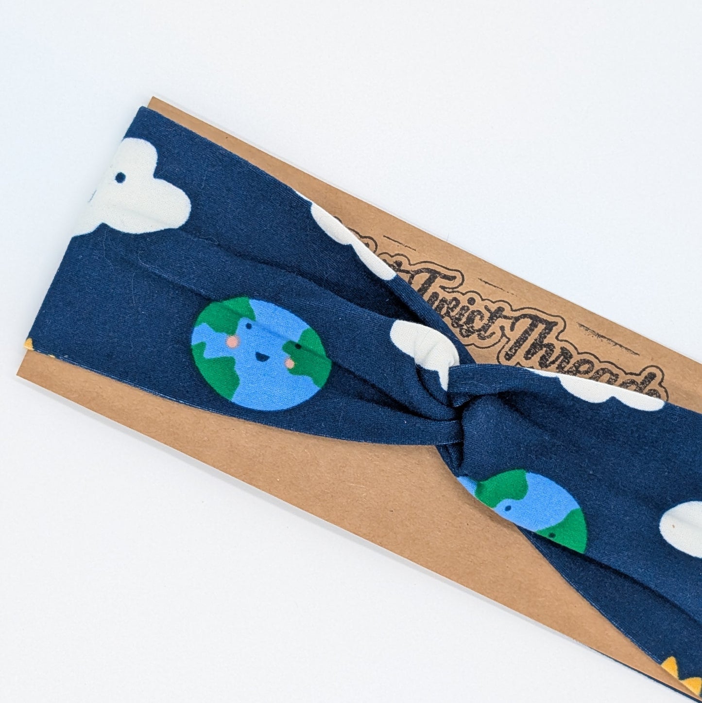 Youth Twist Headband - Earth/Clouds