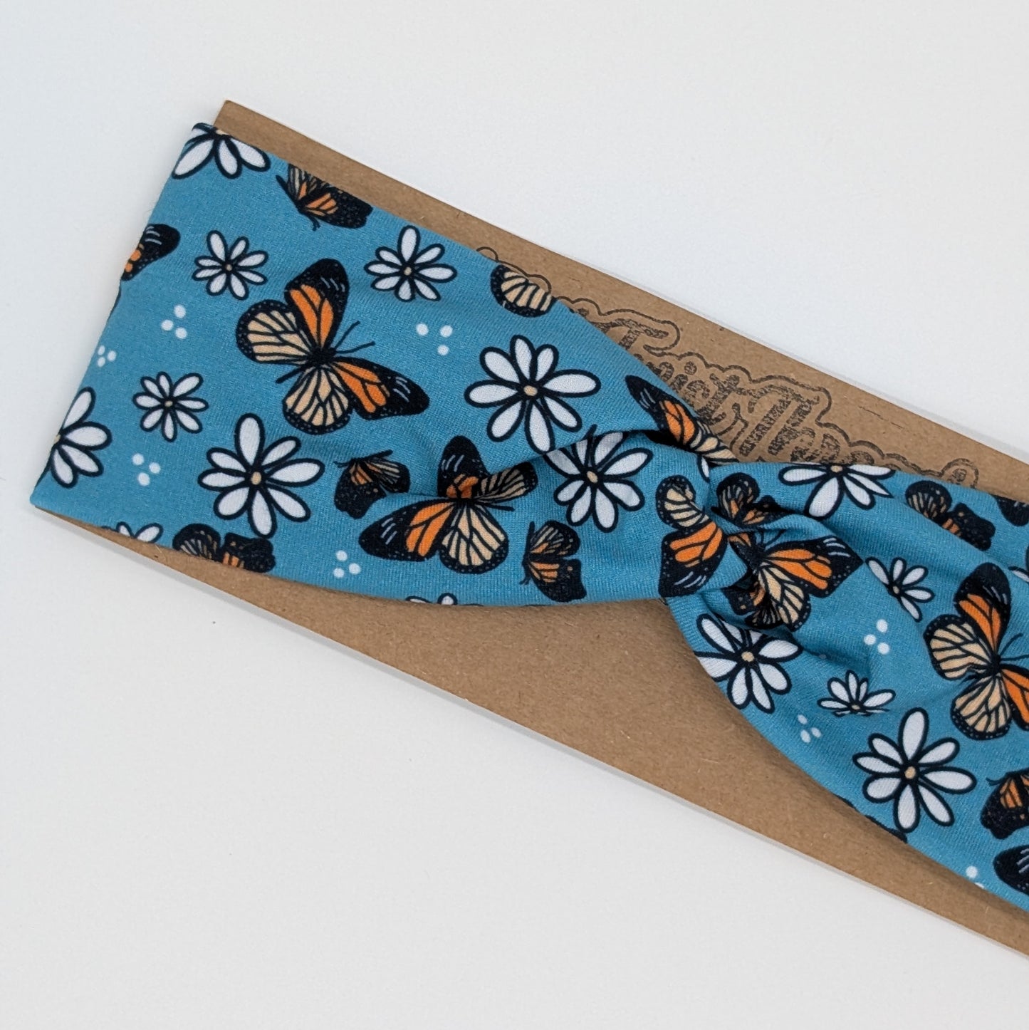 Youth Twist Headband - Monarch Butterflies