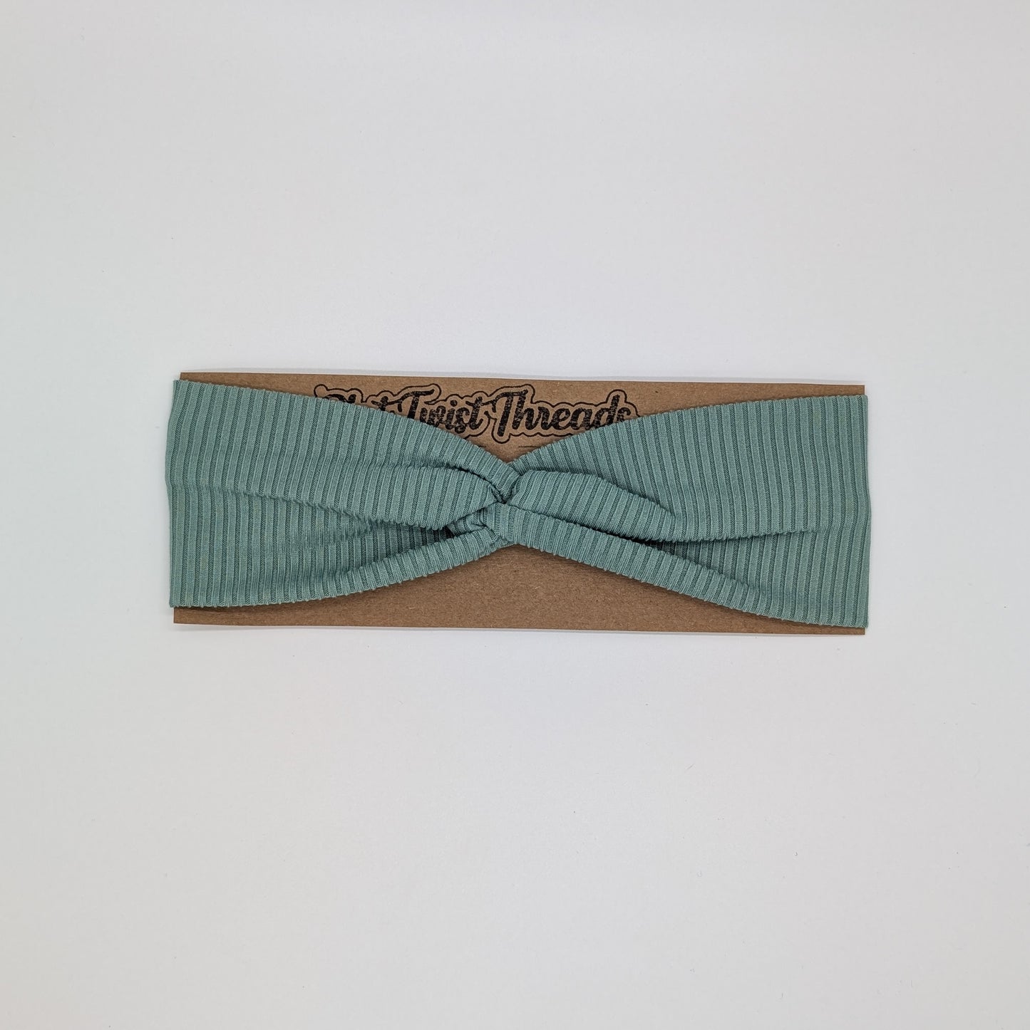 Youth Twist Headband - Rib Knit - Sage