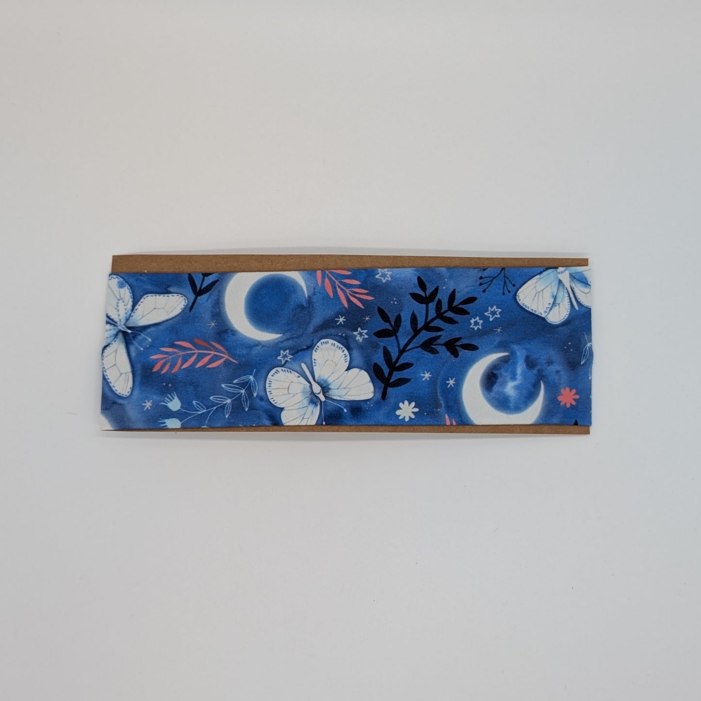 Youth Twist Headband - Blue Moths