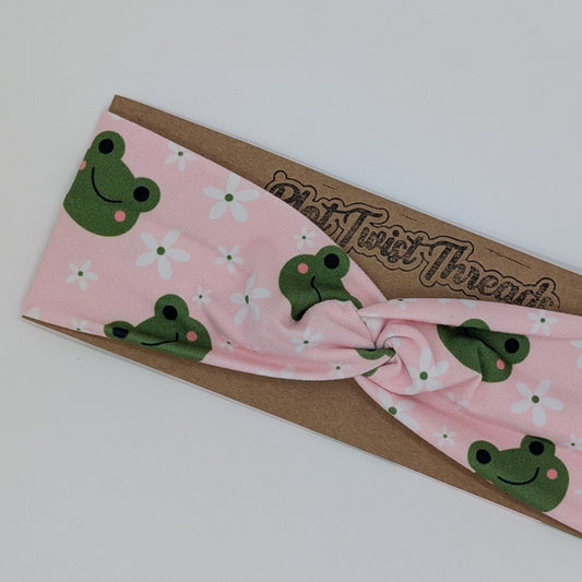 Youth Twist Headband - Frogs