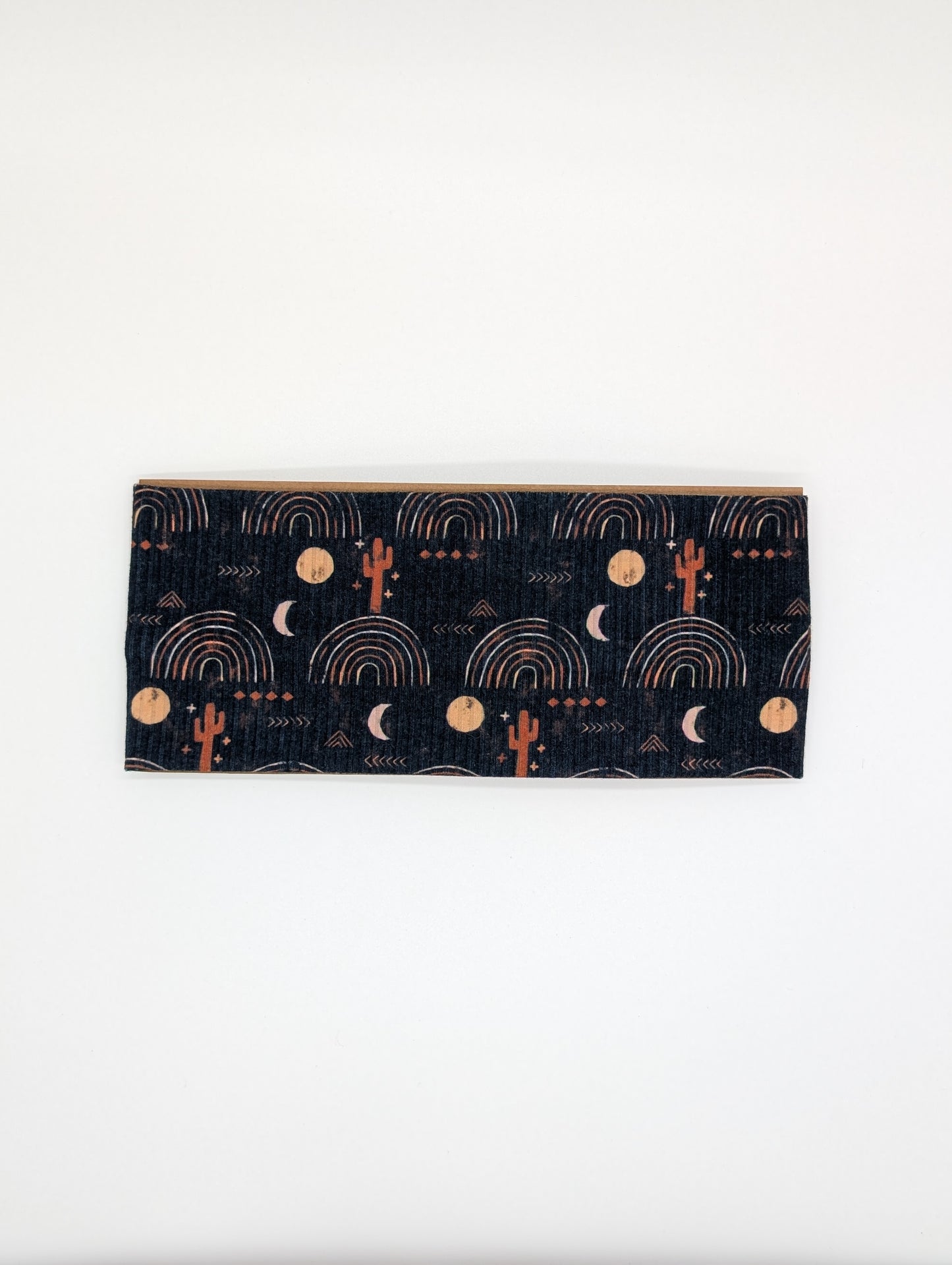 Adult Twist Headband - Rib Knit - Cactus Rainbows