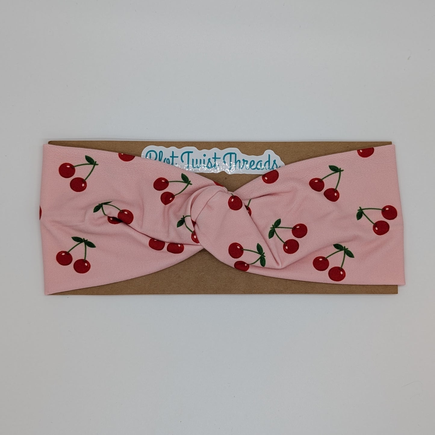 Adult Twist Headband - Cherries