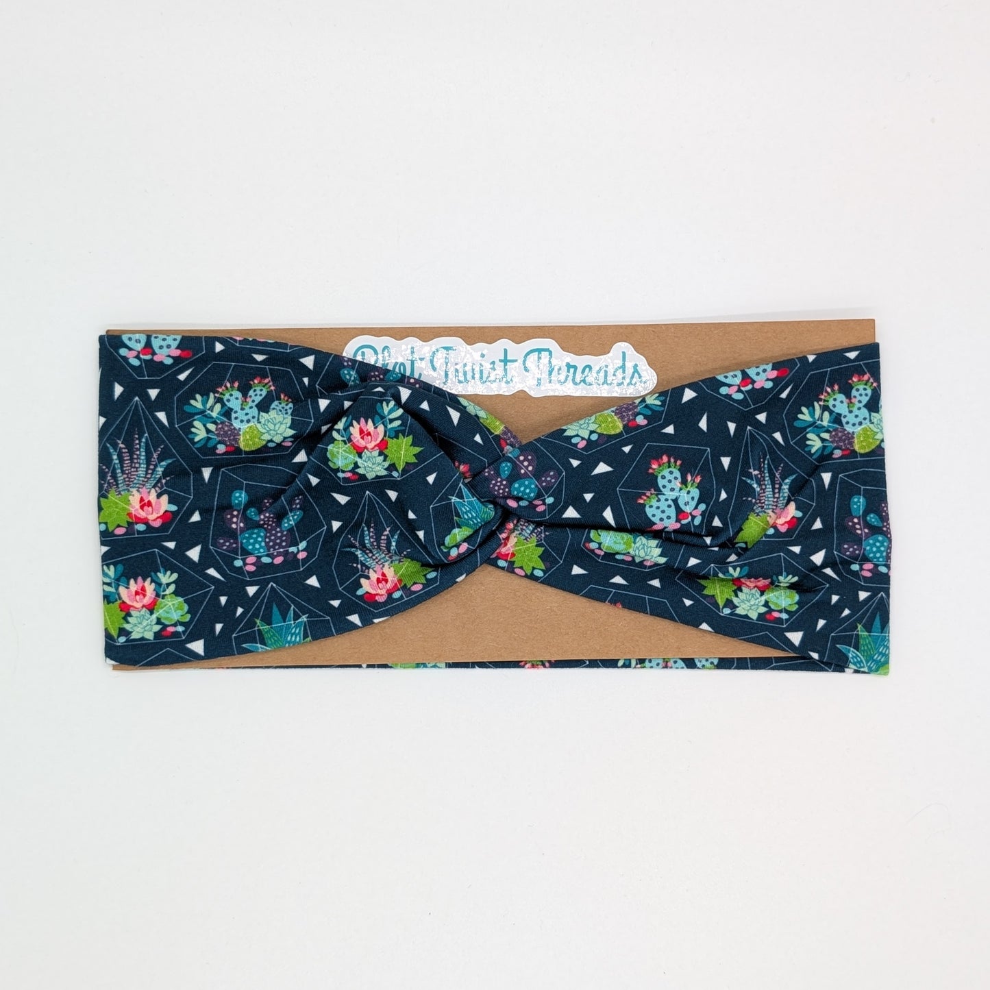 Adult Twist Headband - Succulents