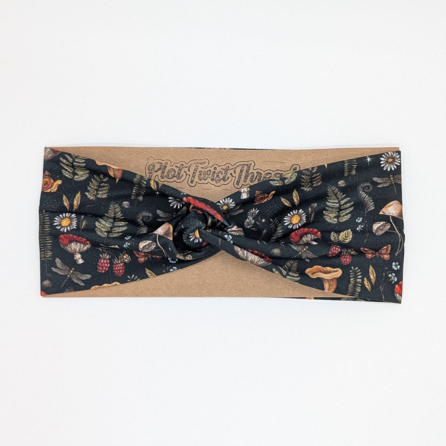 Adult Twist Headband - Enchanted Forest Mushrooms