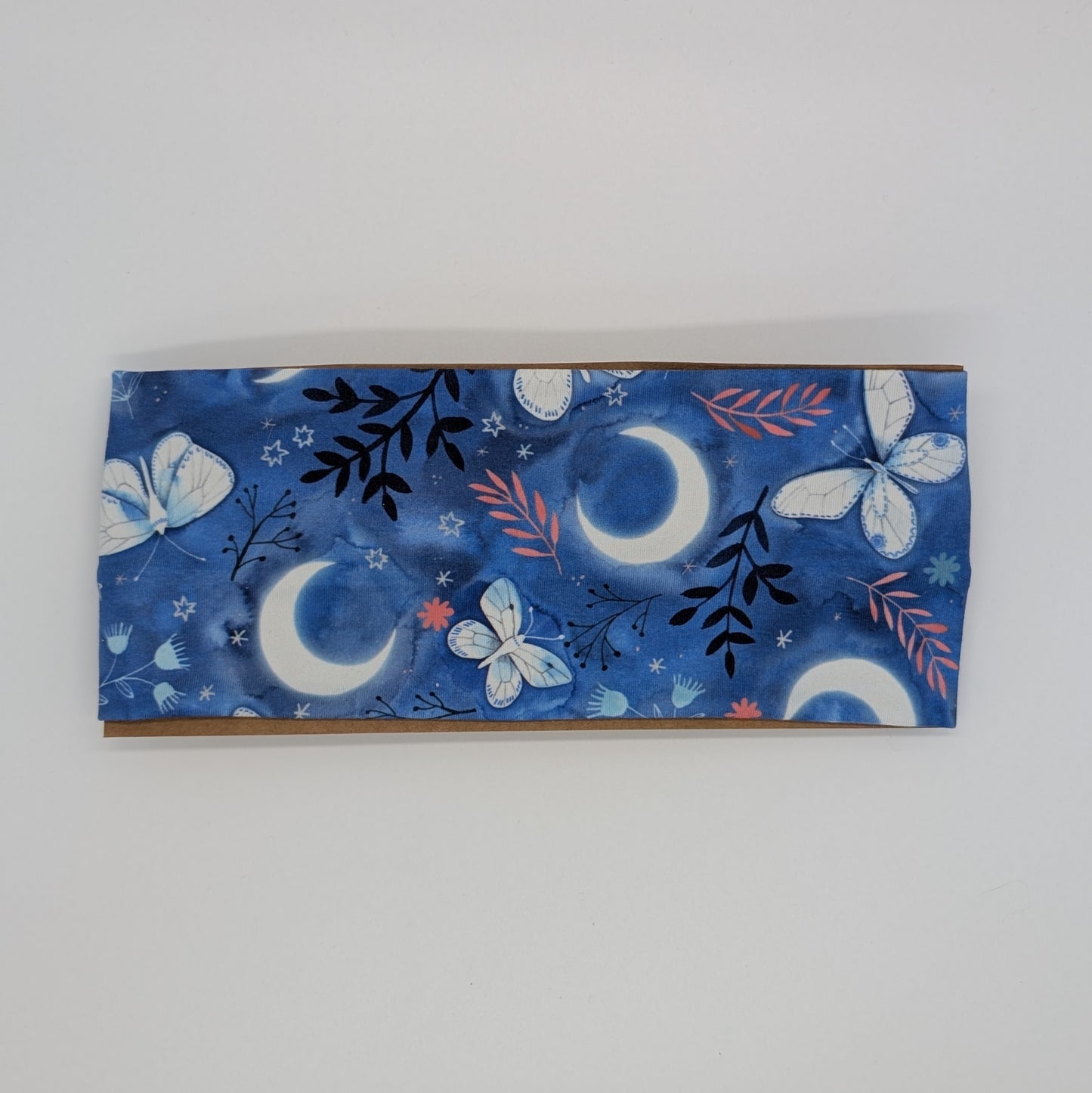 Adult Twist Headband - Blue Moths