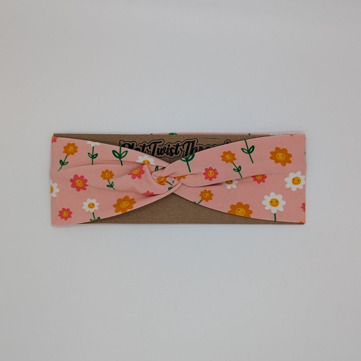 Youth Twist Headband - Happy Flowers