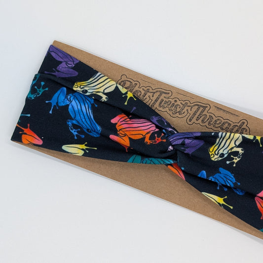Youth Twist Headband - Tree Frogs