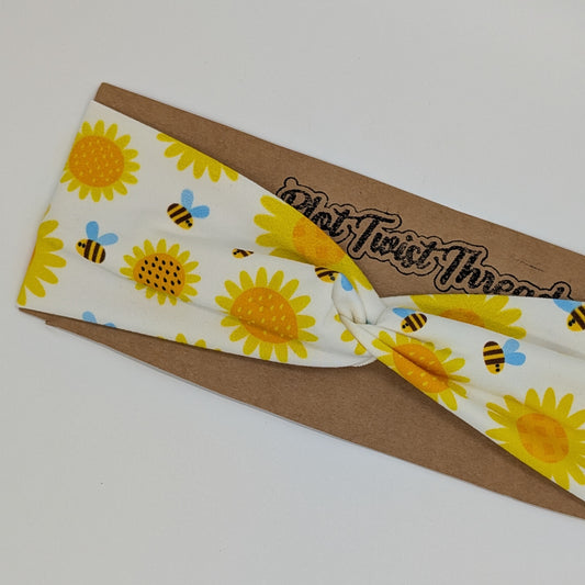 Youth Twist Headband - Bees