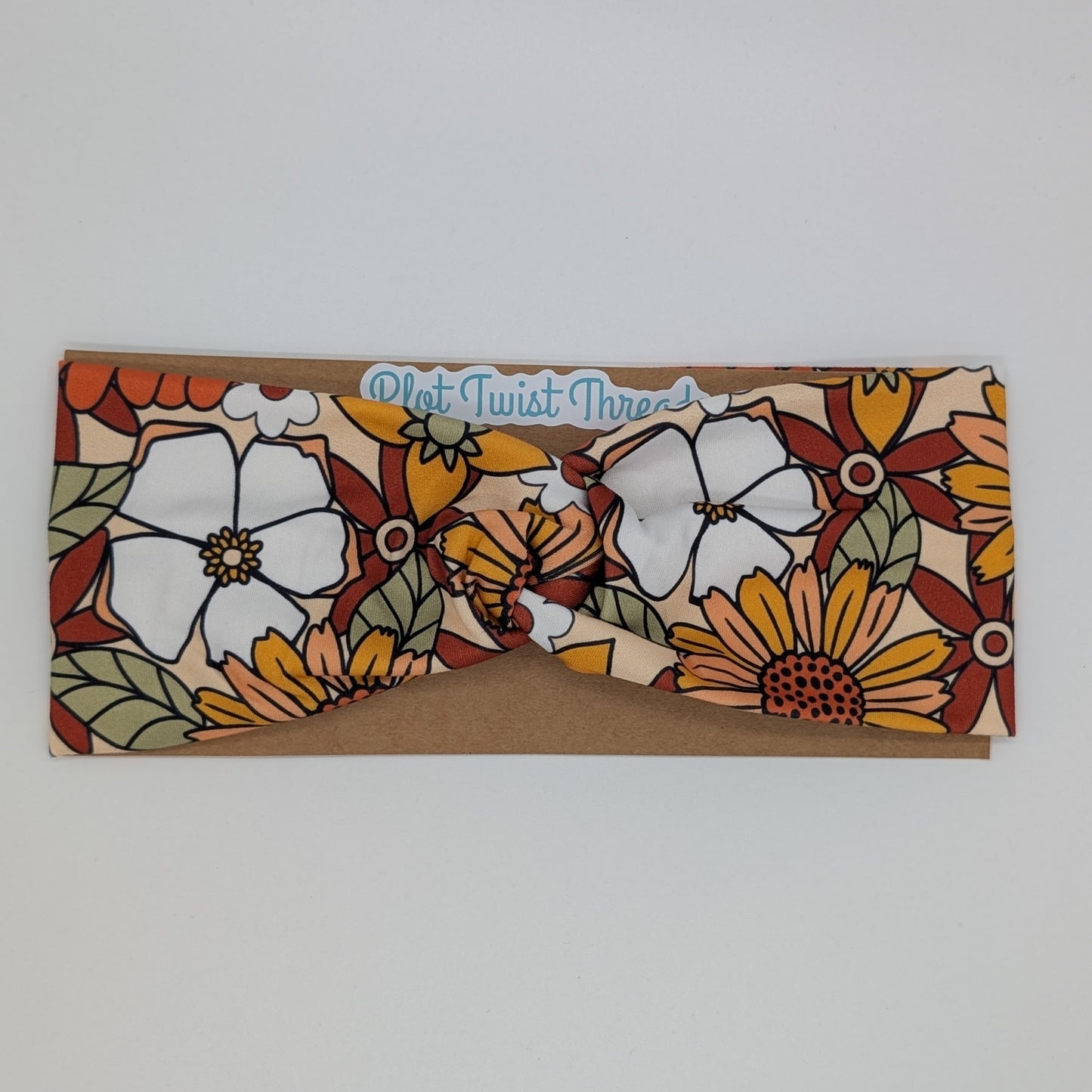 Adult Twist Headband - Retro Floral