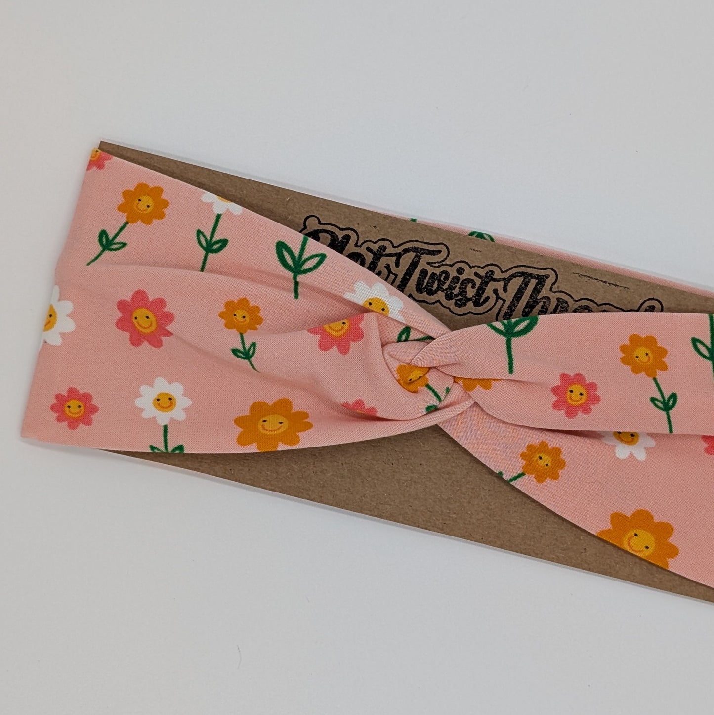 Youth Twist Headband - Happy Flowers