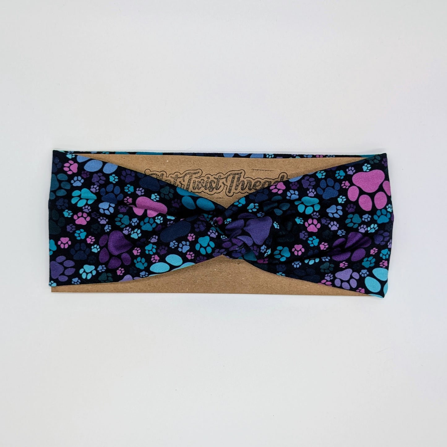 Adult Twist Headband - Paw Prints
