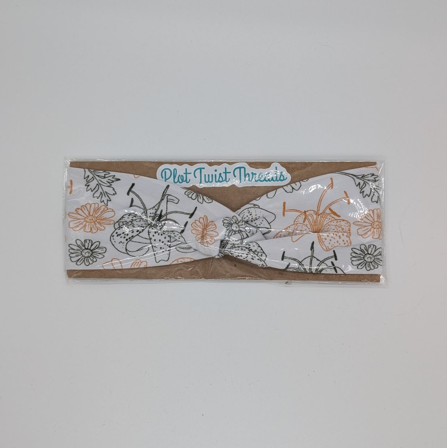 Youth Twist Headband - Lilies