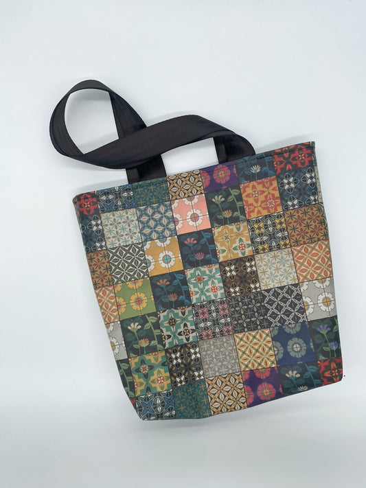 Tote Bag - Purse - Shoulder Bag - Retro Tiles Vinyl Tote