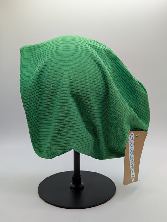 Beanie - Slouchy Beanie - Rib Knit - Green