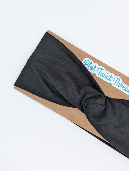 Adult Twist Headband - Black