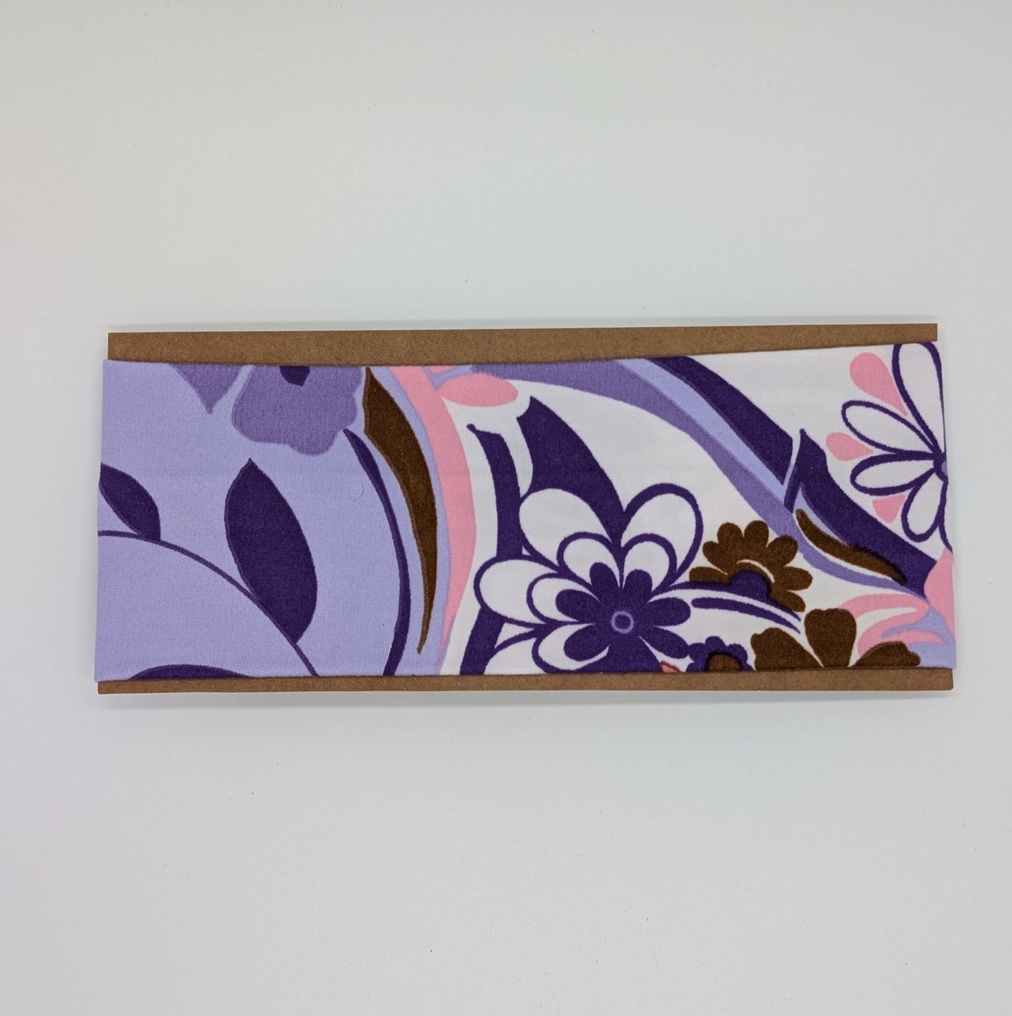 Adult Twist Headband - Purple and Pink Floral