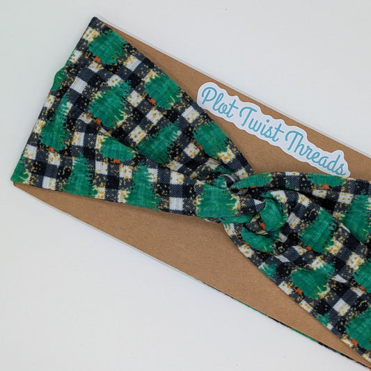Adult Twist Headband - Christmas Trees