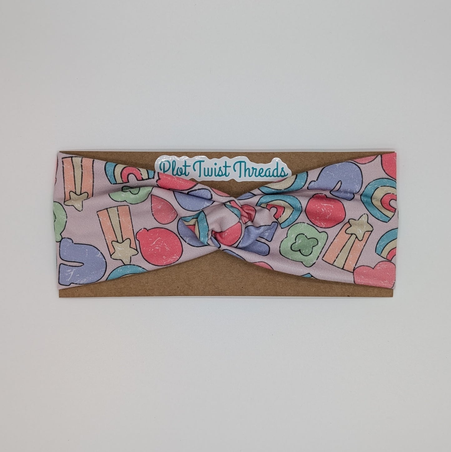 Adult Twist Headband - Marshmallow Charms