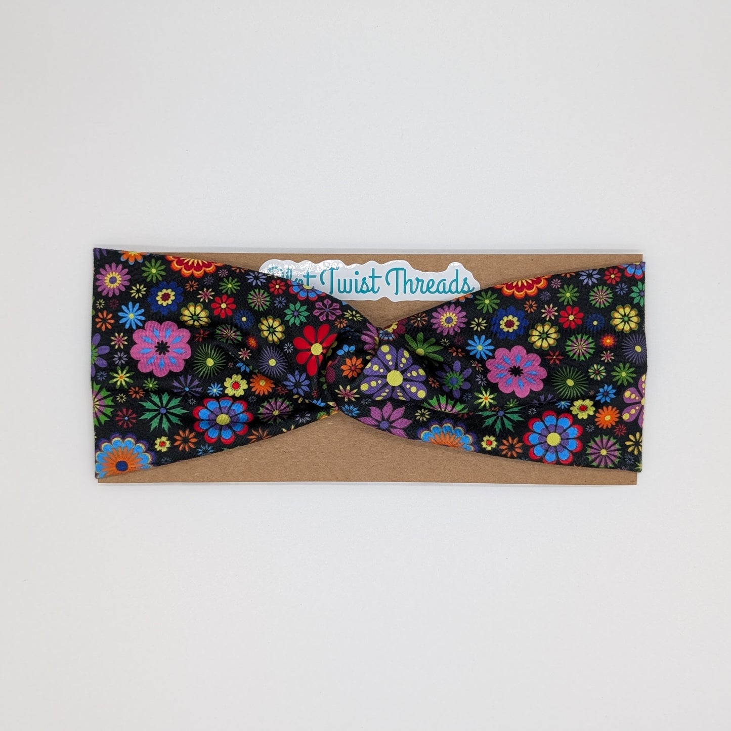 Adult Twist Headband - Multi Color Floral
