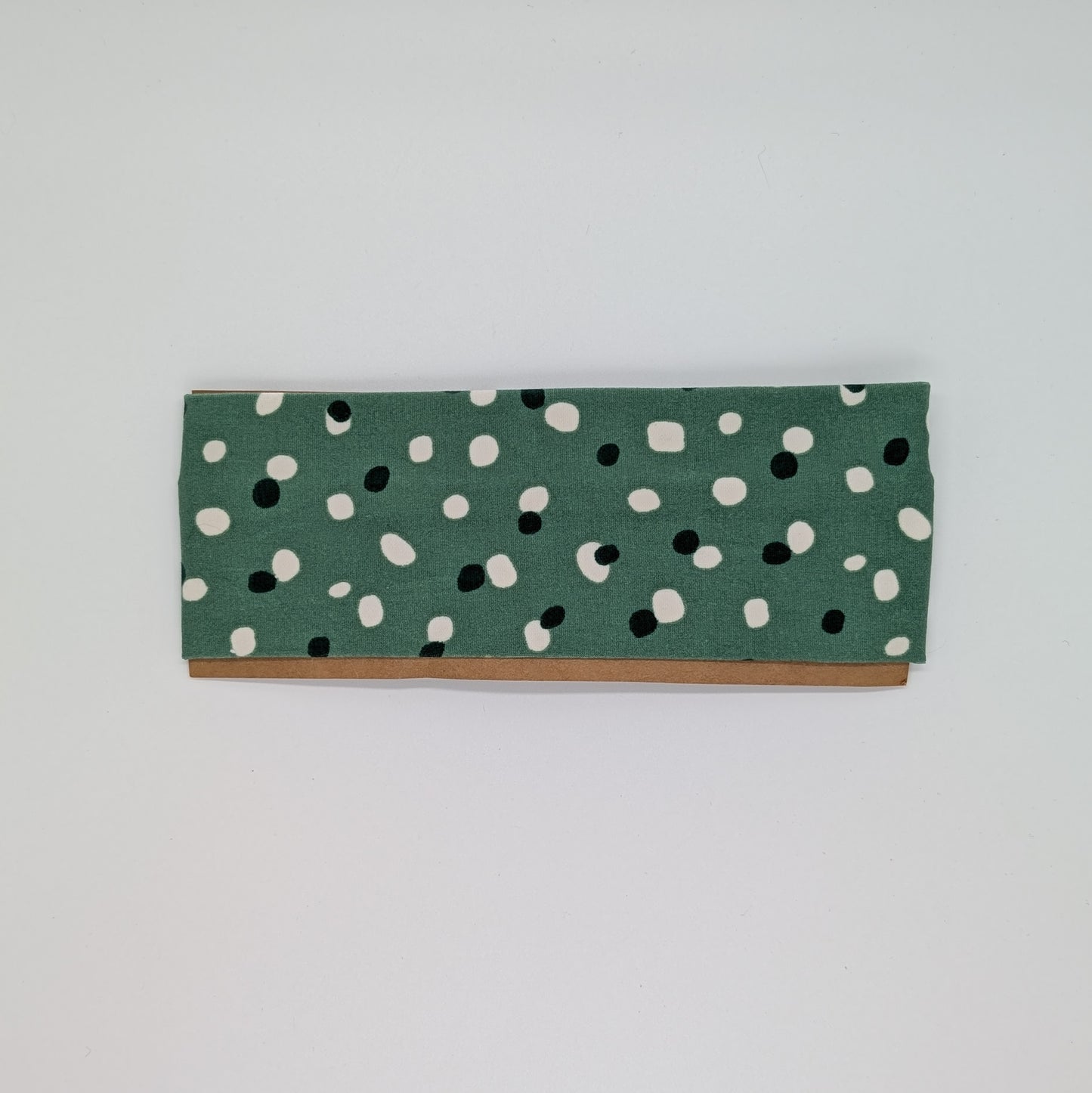 Youth Knot Headband - Green Dots