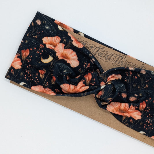 Adult Twist Headband - Night Blooms