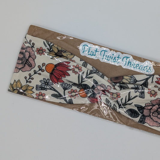 Youth Twist Headband - Vintage Garden