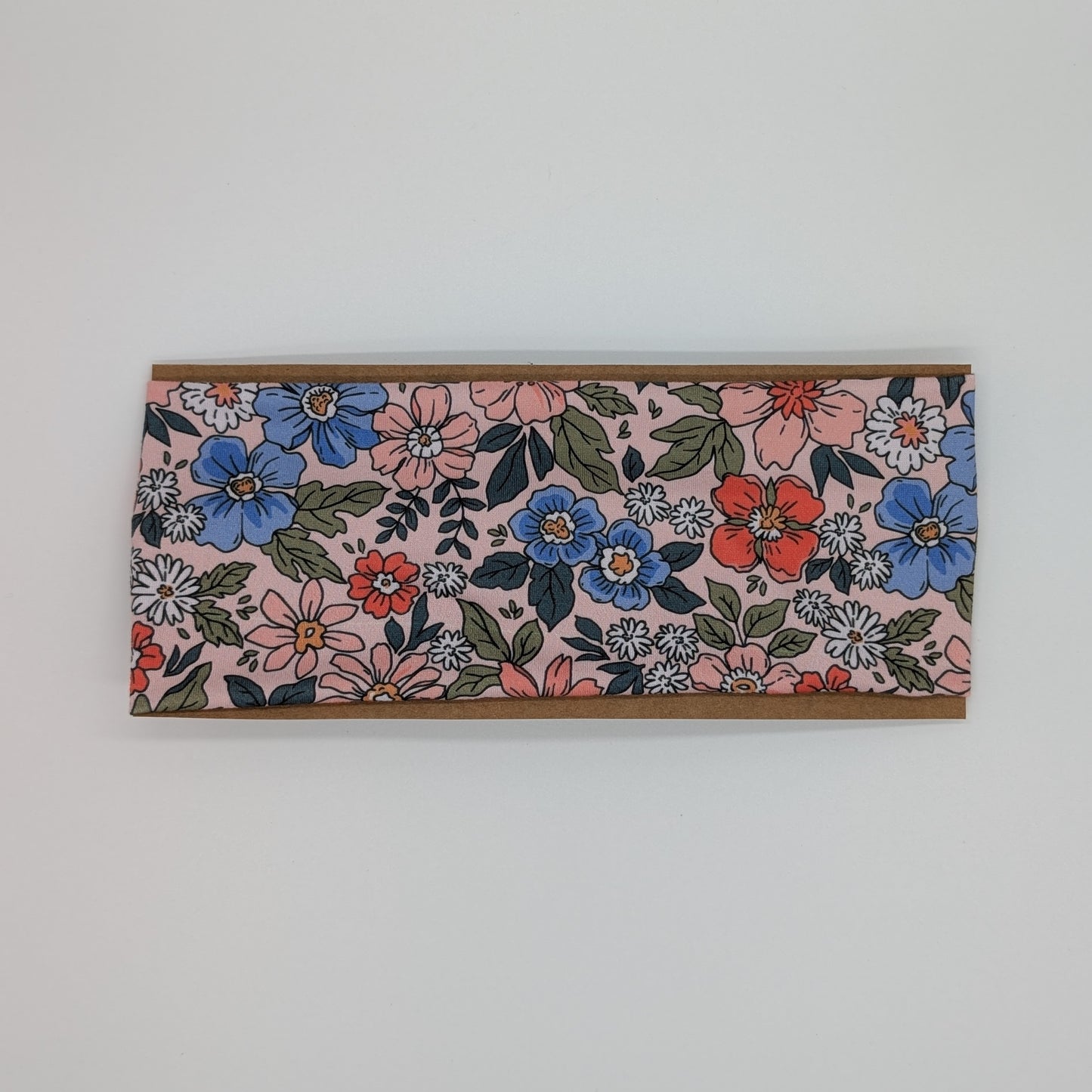 Adult Twist Headband - Pink Flowers