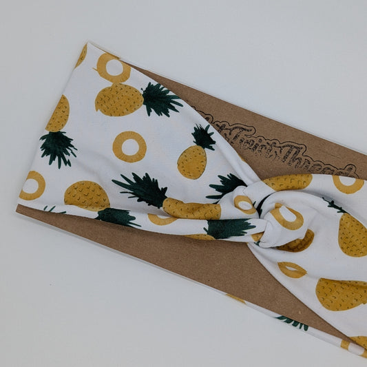Adult Twist Headband - Pineapples