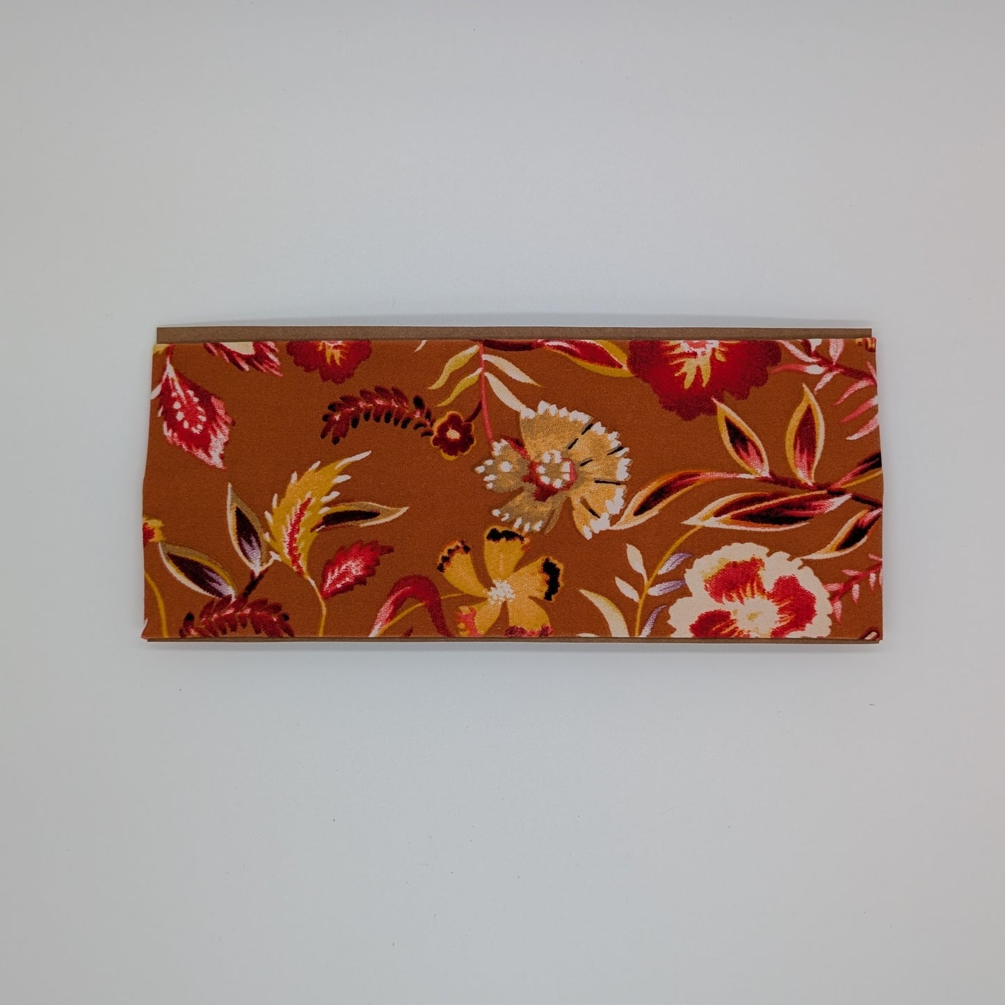 Adult Twist Headband - Rust Floral