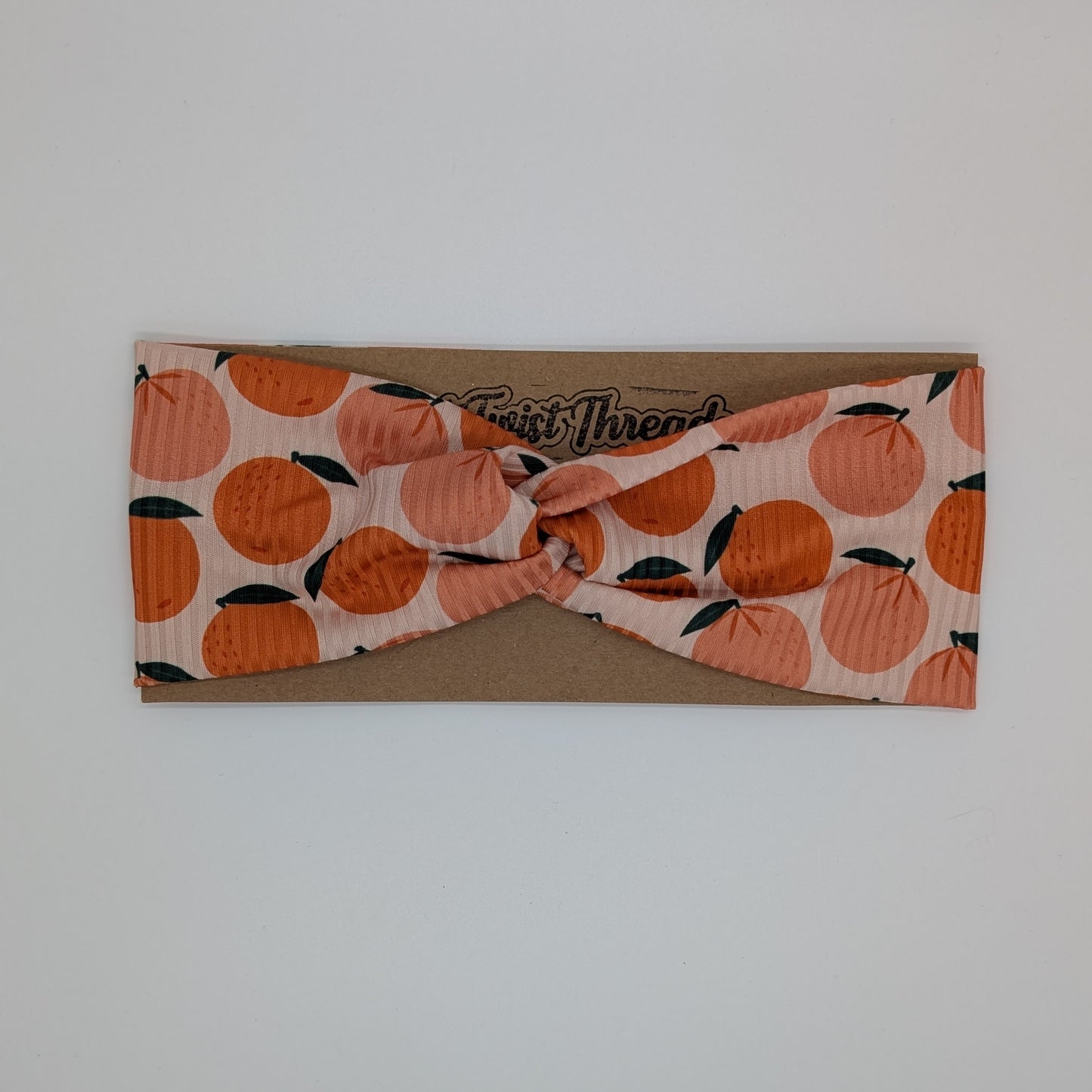 Adult Twist Headband - Rib Knit - Oranges