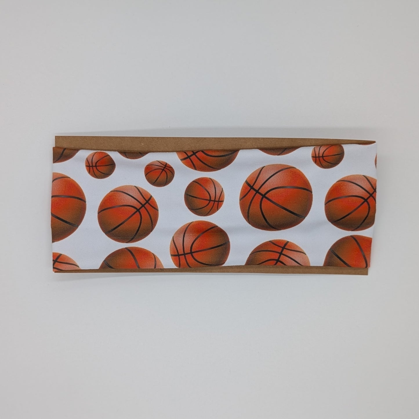 Adult Twist Headband - Basketballs