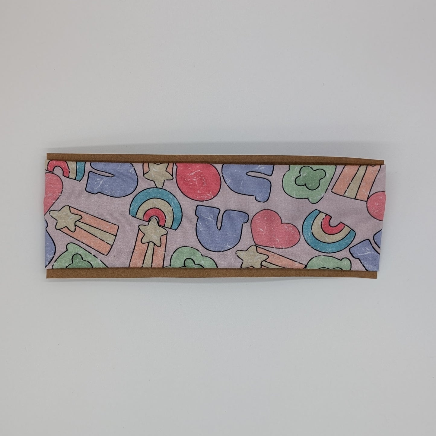 Youth Twist Headband - Marshmallow Charms