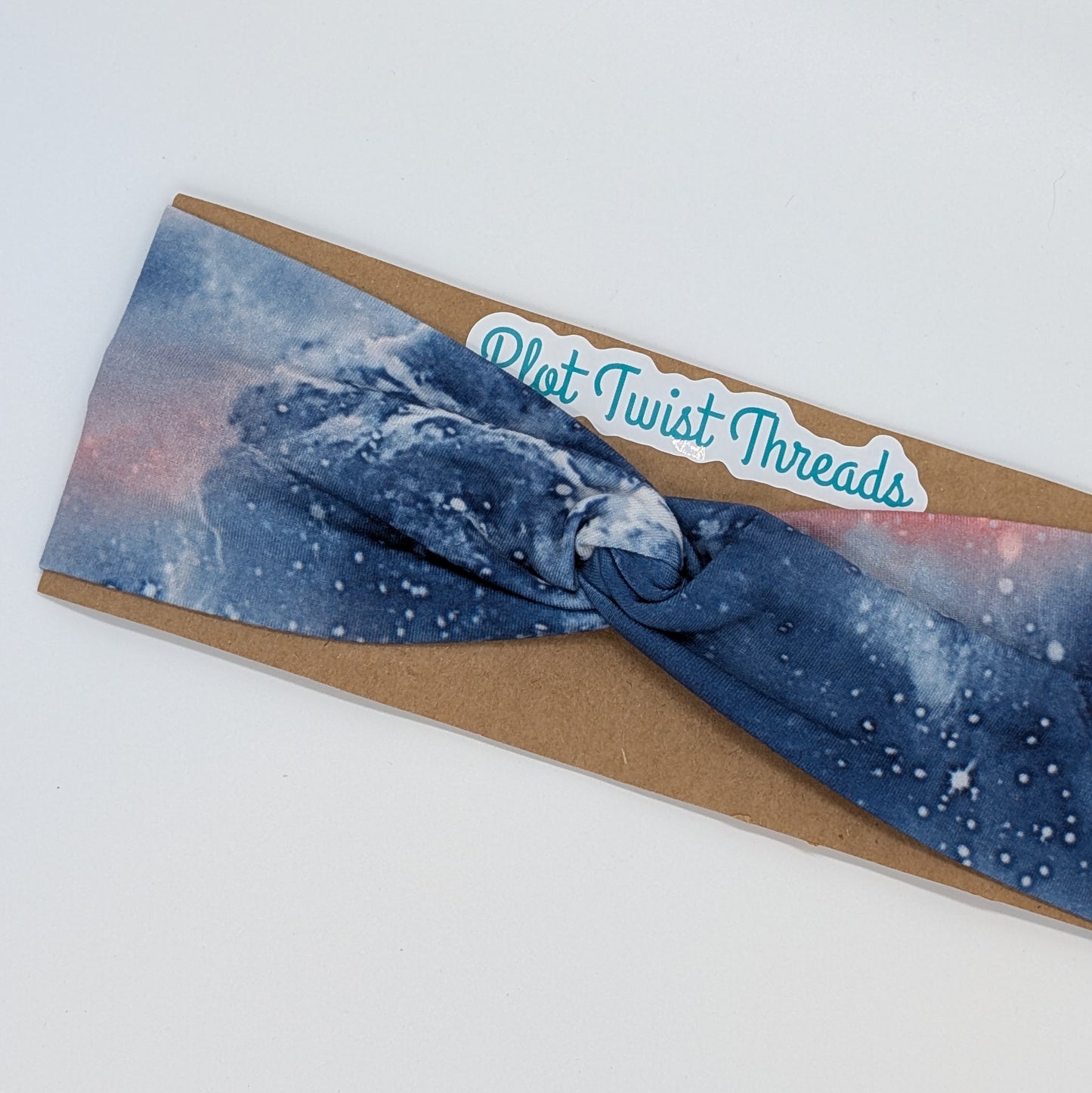 Youth Twist Headband - Red, White and Blue Galaxy