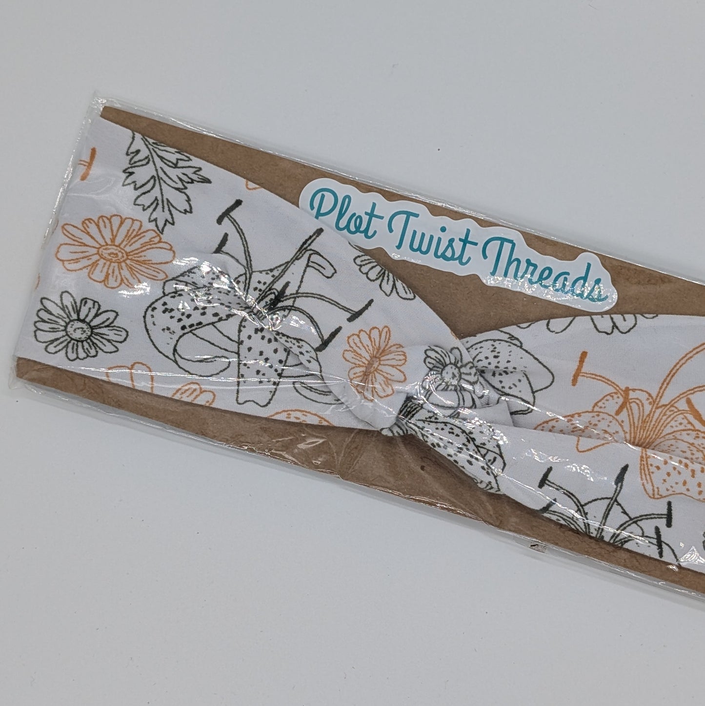 Youth Twist Headband - Lilies