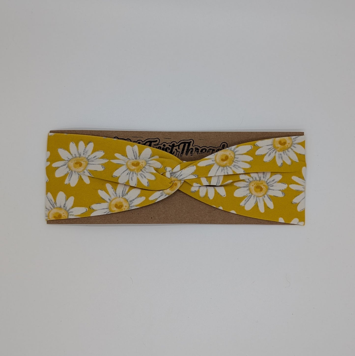 Youth Twist Headband - Yellow Daisies