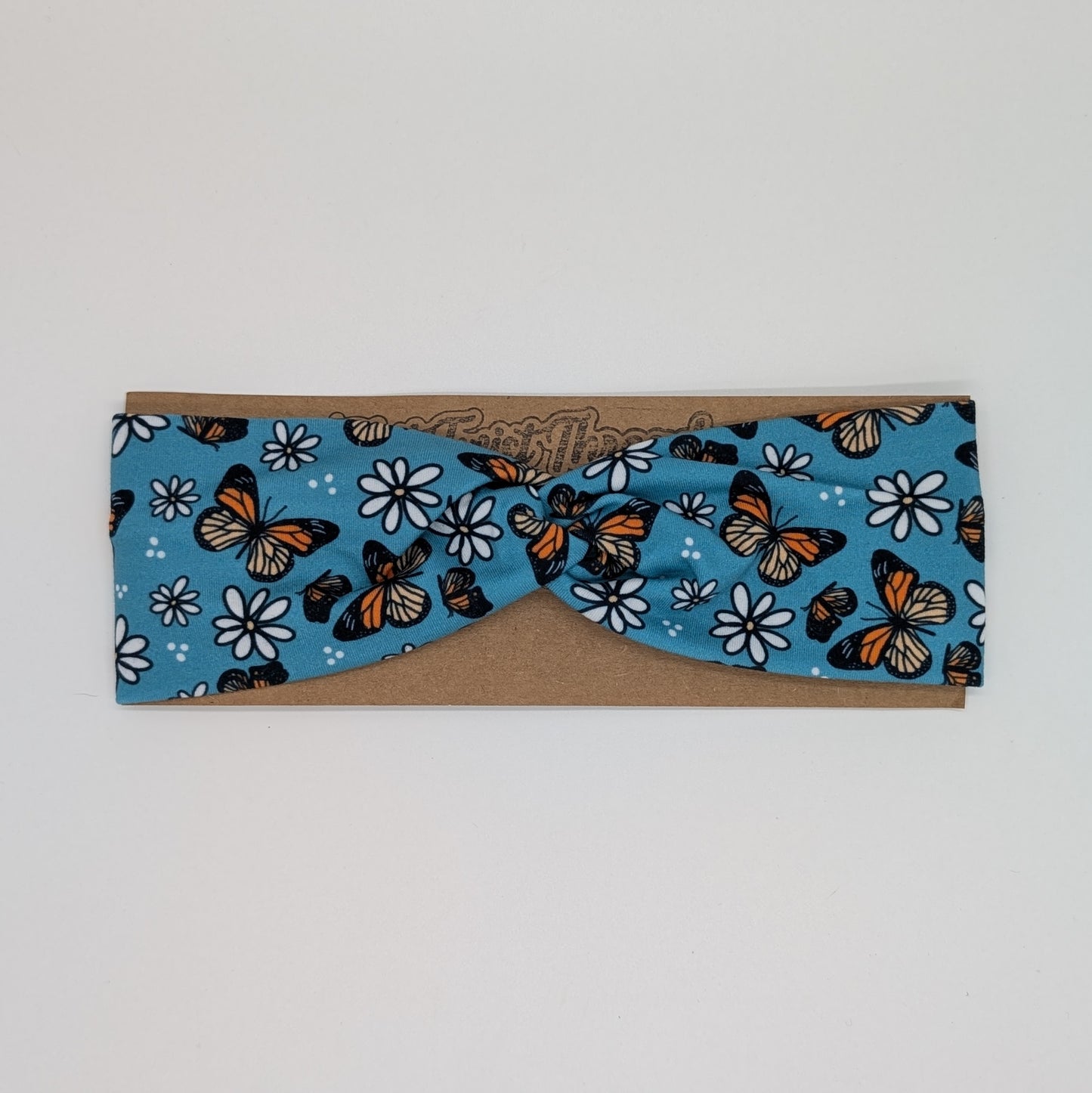 Youth Twist Headband - Monarch Butterflies