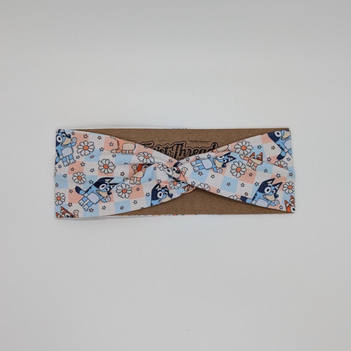 Youth Twist Headband - Blue Dog