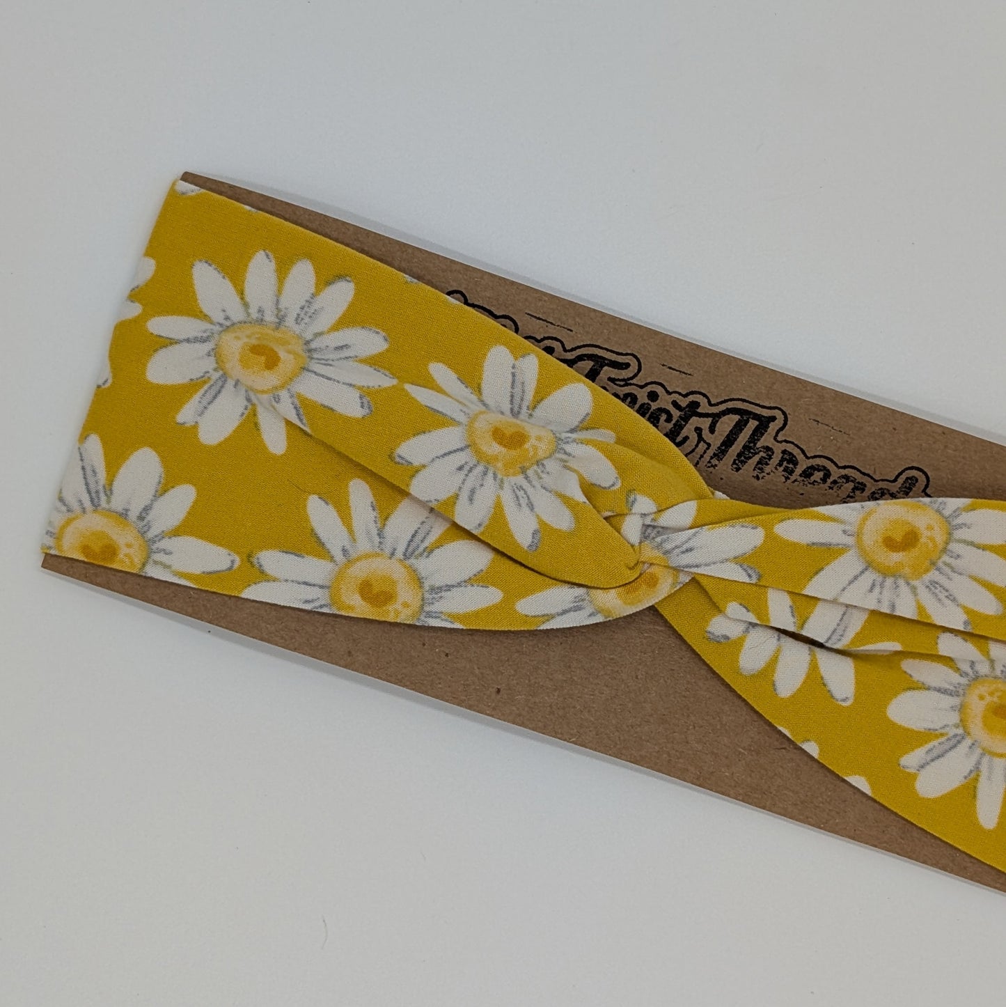 Youth Twist Headband - Yellow Daisies